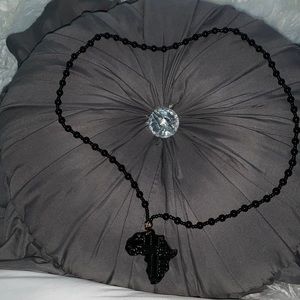 Beaded necklace with Africa